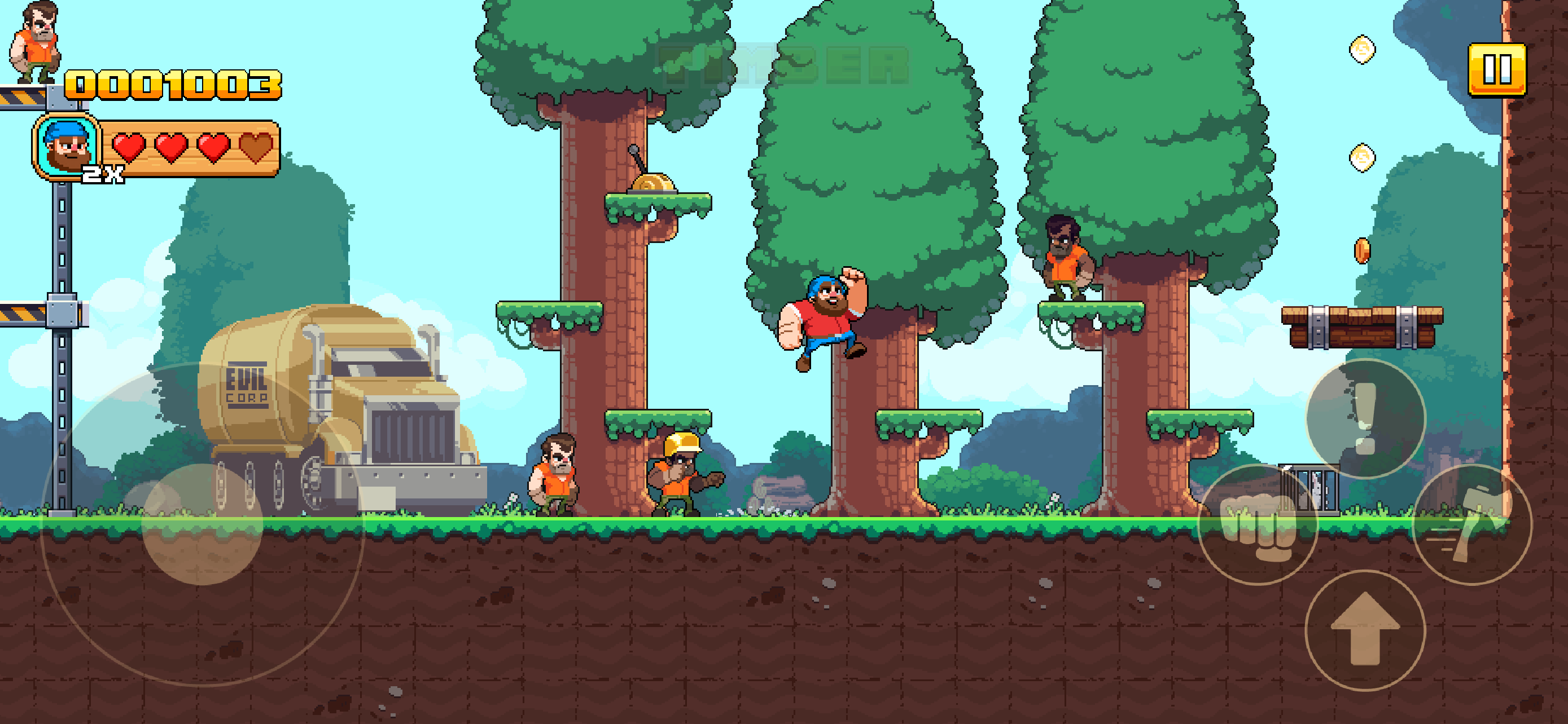 Las zimowy w Timberman 2